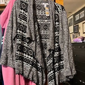 Style & Co Stylish Black and Gray Women's Sweater